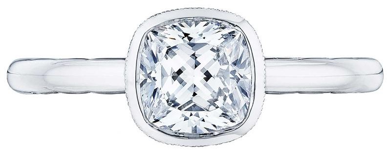 Cushion Cut Solitaire Engagement Rings
