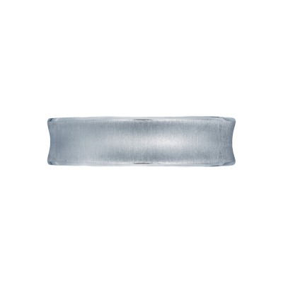 102-7 Sculpted Crescent Men's Platinum Wedding Band