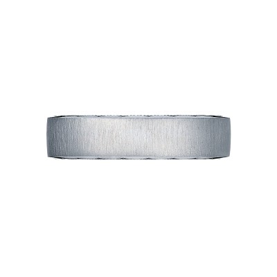 105-6S Sculpted Crescent Men's Platinum Wedding Band