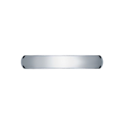 112-4 Sculpted Crescent Men's Platinum Wedding Band