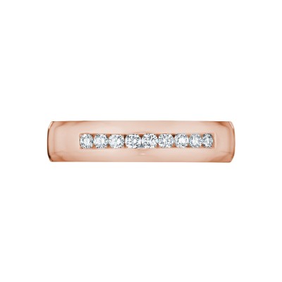 125-5D Sculpted Crescent Men's Platinum Wedding Band
