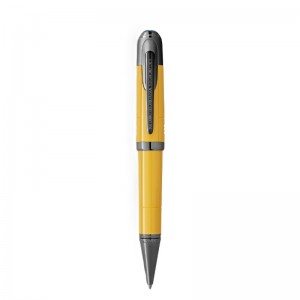 130663 Great Characters Enzo Ferrari Special Edition Giallo Modena, Yellow Resin/ruthenium Coated Ballpoint Pen