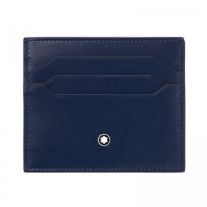 Montblanc Meisterstück Blue Leather Card Holder MB131694