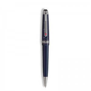 132881 Meisterstück Around The World In 80 Days Classique, Blue Resin/dark Ruthenium Coated Ballpoint Pen