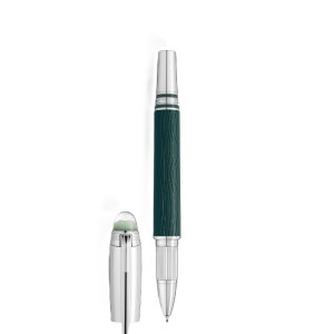 132907 Starwalker Polargreen Dou?, Green Resin/platinum Coated Fineliner Pen