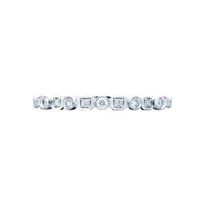 201-2 Sculpted Crescent Women's Platinum Wedding Ring