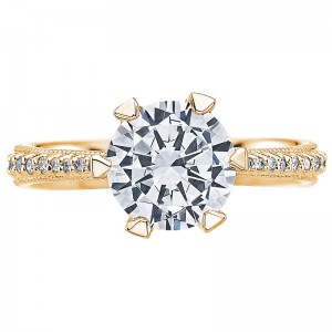 2507RD-6Y Simply Tacori Yellow Gold Round Engagement Ring 0.55