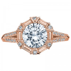 2525RD-8PK Simply Tacori Rose Gold Round Engagement Ring 1.5
