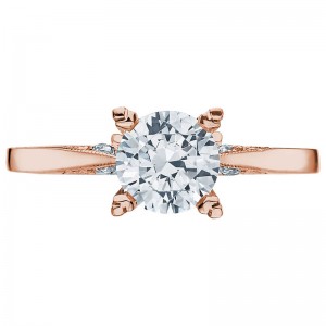 2584RD-75PK Simply Tacori Rose Gold Round Engagement Ring 1.5