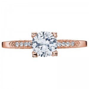 2586RD-65PK Simply Tacori Rose Gold Round Engagement Ring 1