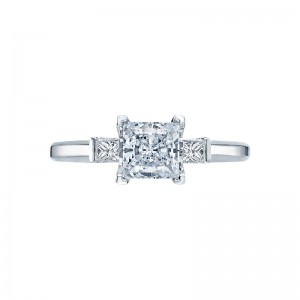 2605PR55 Simply Tacori Platinum Princess Cut Engagement Ring 0.75