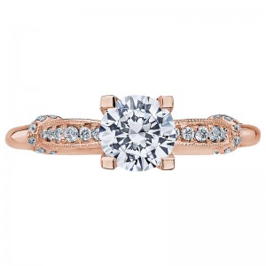 2615RD6-PK Simply Tacori Rose Gold Round Engagement Ring 0.75