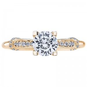2615RD6-Y Simply Tacori Yellow Gold Round Engagement Ring 0.55