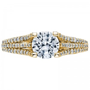 2634RD-55Y Simply Tacori Yellow Gold Round Engagement Ring 0.75
