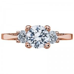 2635RD65-PK Simply Tacori Rose Gold Round Engagement Ring 0.75