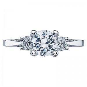 2635RD-55W Simply Tacori White Gold Round Engagement Ring 0.55