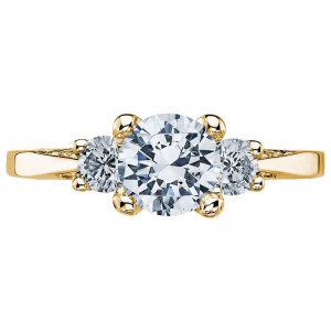 2635RD-75Y Simply Tacori Yellow Gold Round Engagement Ring 0.75