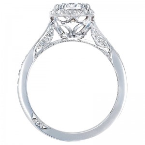 2646-25RDR65 Dantela Platinum Round Engagement Ring 1