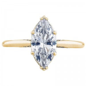 2650MQ-9X45Y Simply Tacori Yellow Gold Marquise Engagement Ring 0.55
