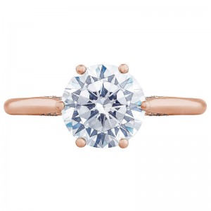 2650RD-6PK Simply Tacori Rose Gold Round Engagement Ring 0.75