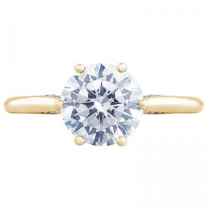 2650RD-6Y Simply Tacori Yellow Gold Round Engagement Ring 0.75