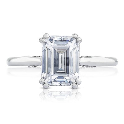 2650EC Emerald Solitaire Engagement Ring