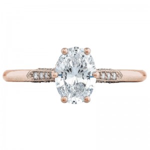 2651OV-8X6PK Simply Tacori Rose Gold Oval Engagement Ring 1