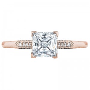 2651PR-6PK Simply Tacori Rose Gold Princess Cut Engagement Ring 1.25
