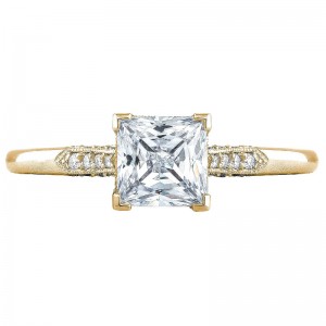 2651PR-7Y Simply Tacori Yellow Gold Princess Cut Engagement Ring 2.25