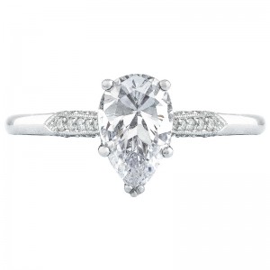 2651PS-10X7 Simply Tacori Platinum Pear Shaped Engagement Ring 1.25
