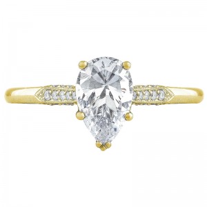 2651PS85X55-Y Simply Tacori Yellow Gold Pear Shaped Engagement Ring 0.75