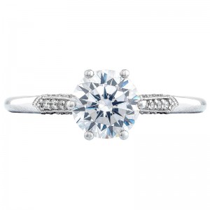 2651RD-8 Simply Tacori Platinum Round Engagement Ring 2