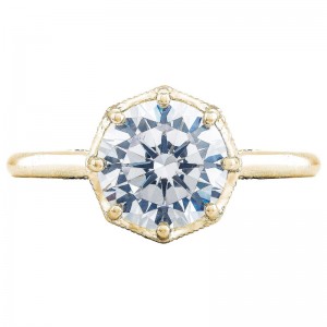 2652RD-7Y Simply Tacori Yellow Gold Round Engagement Ring 1.25