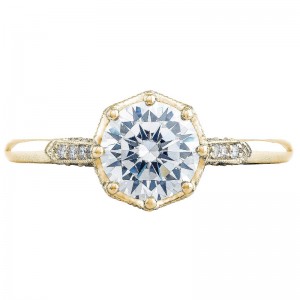2653RD-75Y Simply Tacori Yellow Gold Round Engagement Ring 1.5