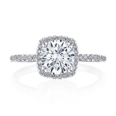 267615CU Cushion Bloom Engagement Ring
