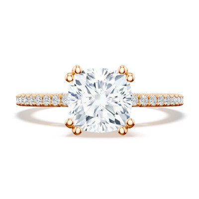 268315CU Cushion Solitaire Engagement Ring