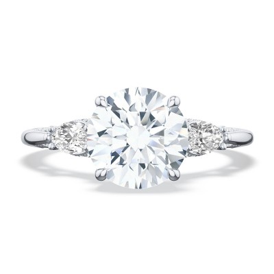 2685RD Round 3-Stone Engagement Ring