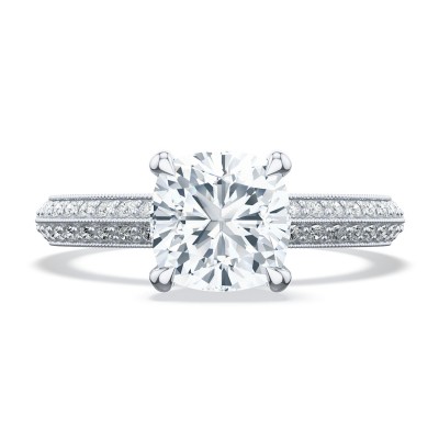 2686CU Cushion Solitaire Engagement Ring