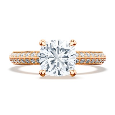2686CU Cushion Solitaire Engagement Ring