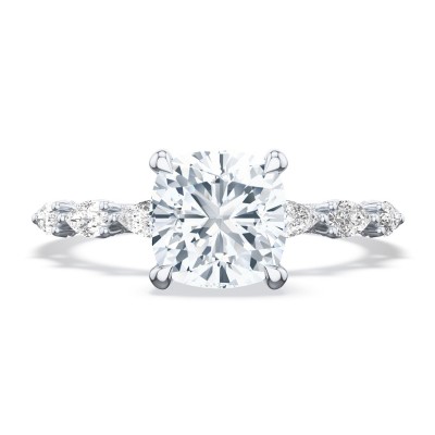 2687CU Cushion Solitaire Engagement Ring
