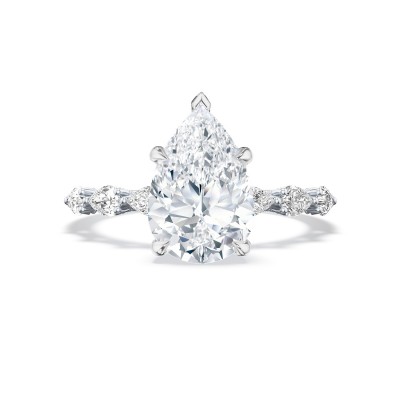 2687PS Pear Solitaire Engagement Ring