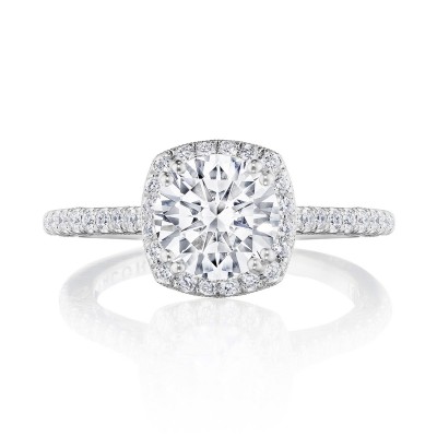 269117CU Cushion Bloom Engagement Ring