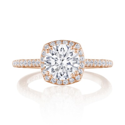 269117CU Cushion Bloom Engagement Ring