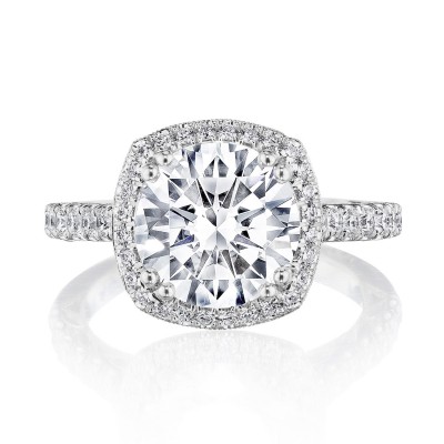 269122CU Cushion Bloom Engagement Ring
