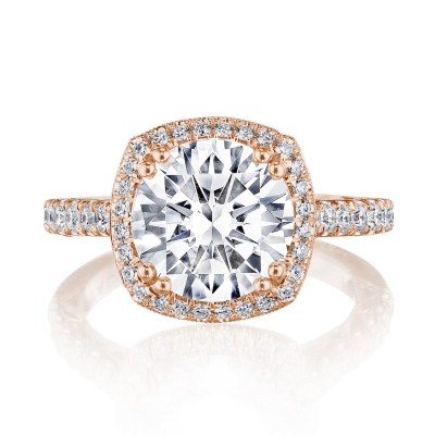 269122CU Cushion Bloom Engagement Ring