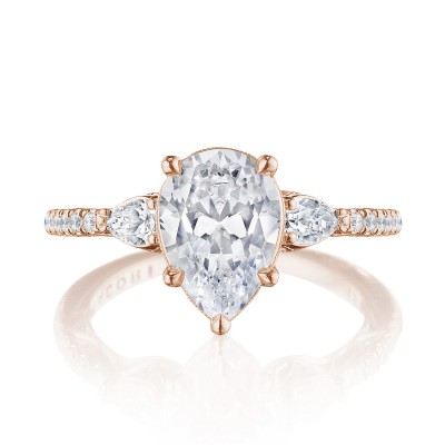 269417PS Pear 3-Stone Engagement Ring