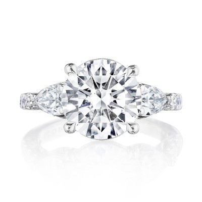 269522RD Round 3-Stone Engagement Ring