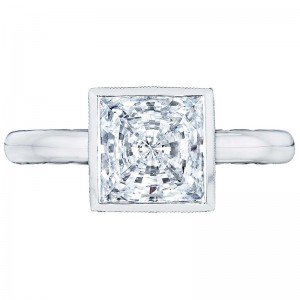300-25PR-725 Starlit Platinum Princess Cut Engagement Ring 2.25