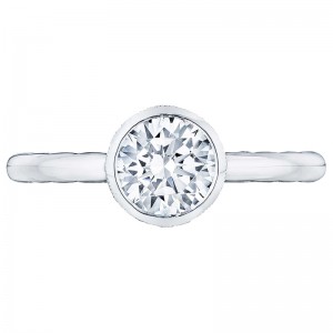300-2RD-625W Starlit White Gold Round Engagement Ring 0.75