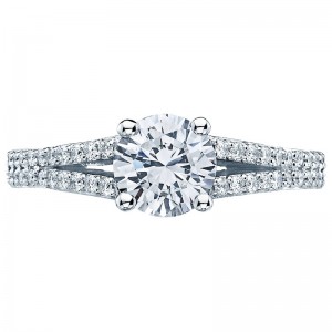 3001 Simply Tacori Platinum Round Engagement Ring 0.45